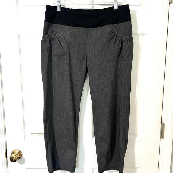 PrANa Summit Capri Cropped Pant in Charcoal Gray Women’s XL - Picture 2 of 7
